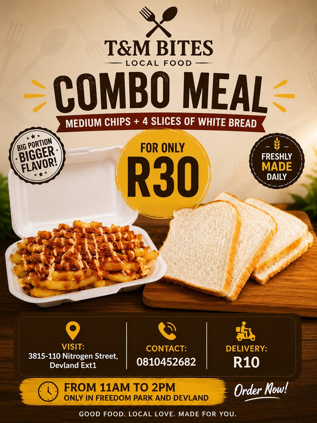 Medium Chips + 4 Bread Slices Combo